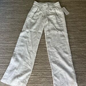 Athleta Linen Wide-Leg Pants